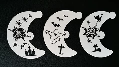 Halloween Face Painting Stencil Set 190 Mylar - Etsy