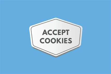 Accept Cookies text Button. Accept Cookies Sign Icon Label Sticker Web Buttons 23651693 Vector ...