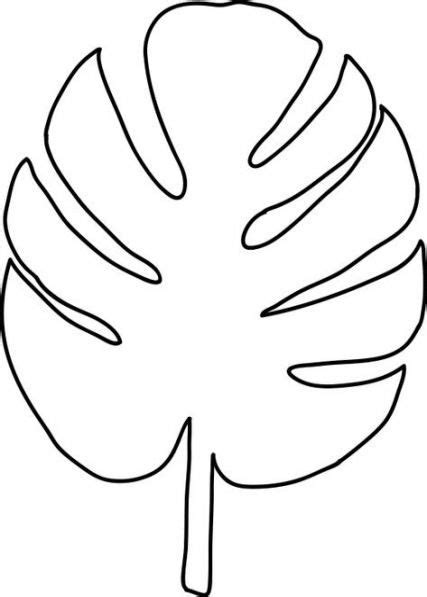 Palm Leaf Drawing Outline