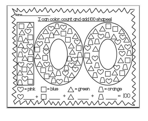 Free Printable 100 Days Of School Coloring Pages