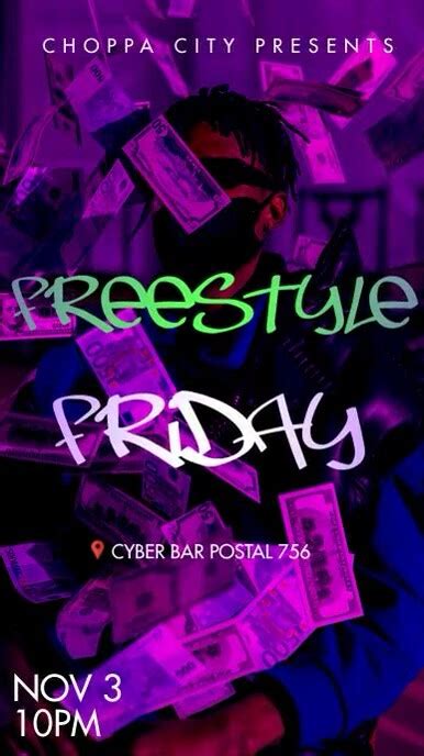 Rap Trap Instagram Stories Party Template | PosterMyWall