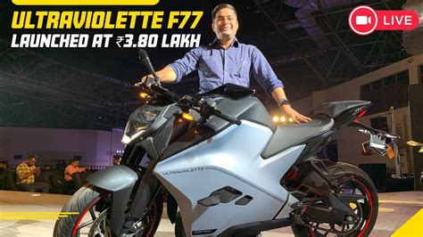 Live - Ultraviolette F77 Electric Bike in India | Features, Tech and ...