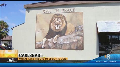 Mural pays tribute to Cecil the lion | cbs8.com