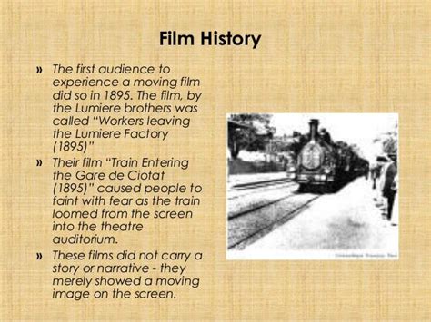 The history of cinema