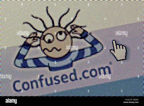 Confused.com logo and website close up Stock Photo - Alamy