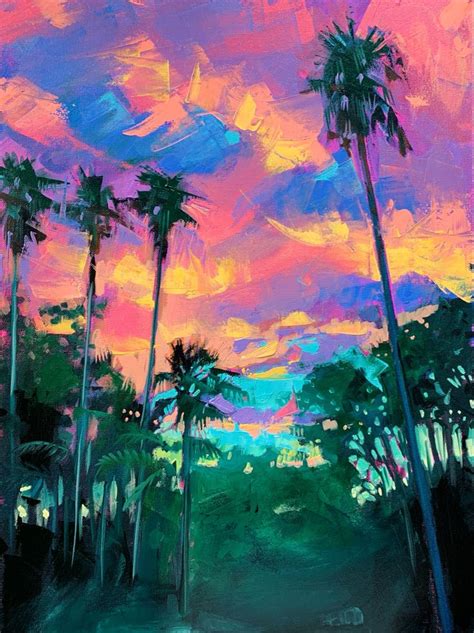 Florida Sunset | Painting, Oil painting, Art