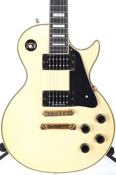 1986 Gibson Les Paul Custom Alpine White Electric Guitar | Guitar Chimp