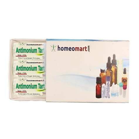 Homeopathy Antimonium Tartaricum 2 Dram Pills 6C, 30C, 200C, 1M, 10M