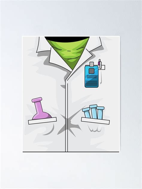 "Scientist Lab Coat Scientist Costume" Poster for Sale by Mealla ...