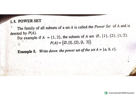 Power set, universal set, venn diagrams - B.A Economics - Studocu