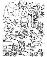 Family Picnic Coloring Pages At GetColoringscom  Free Printable sketch template