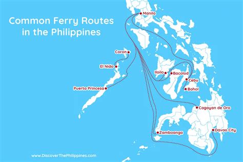 Philippines Ferry Routes Map