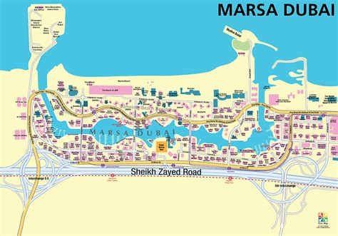 Dubai Marina Map - 3D Dubai Maps - Adbu Dhabi Maps - Interactive Maps ...