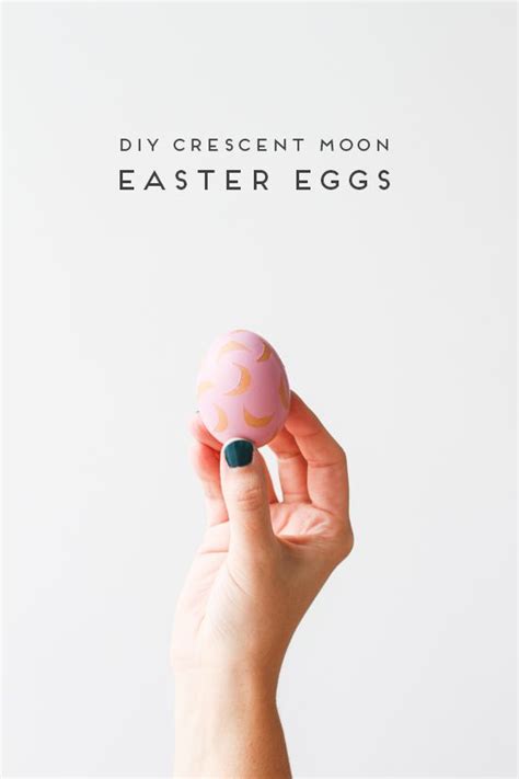 Pink Moon: DIY Crescent Moon Easter Eggs | Easter crafts diy, Easter ...