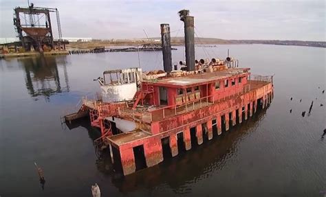 Amazing Drone Video of Arthur Kill Ship Graveyard