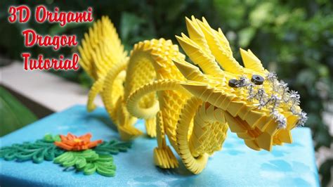 3D Origami Dragon Tutorial , paper dragon | Cómo hacer el dragón chino del origami 3D - YouTube