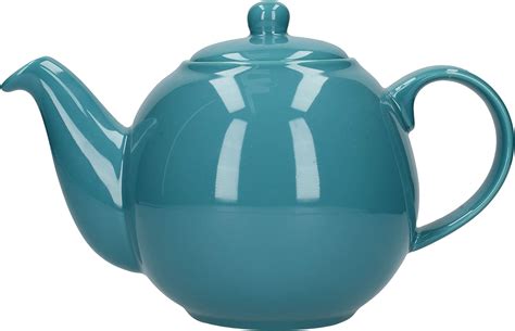 Amazon.com: London Pottery Globe Teapot with Strainer, 6 Cup (1.2 Litre), Aqua : Home & Kitchen