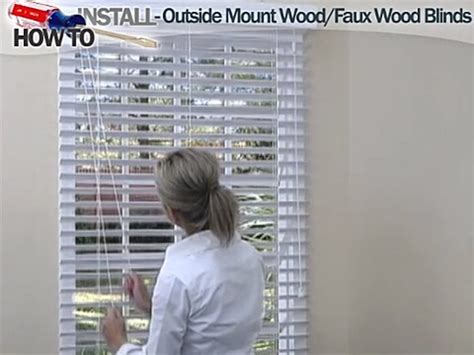 How to Install Wood and Fauxwood Blinds - Outside Mount » InstOMBlindWoodFaux - Faux Wood Blinds ...