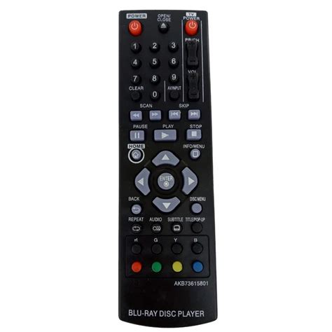 New Remote Control For LG Blu ray DVD Disc Player Remote Control ...