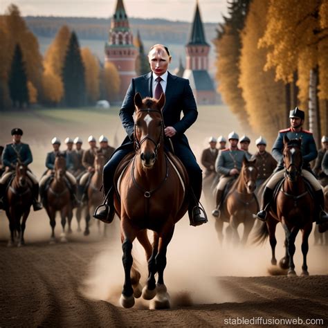 Putin Riding Horse | Stable Diffusion 在线