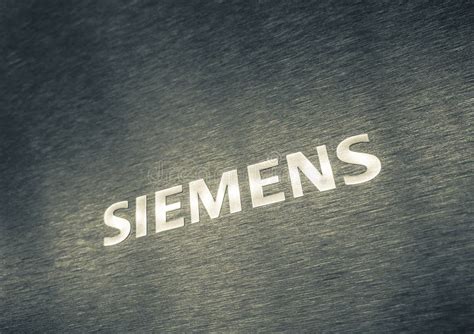 Logotype of the Siemens editorial stock image. Image of closeup - 171890839