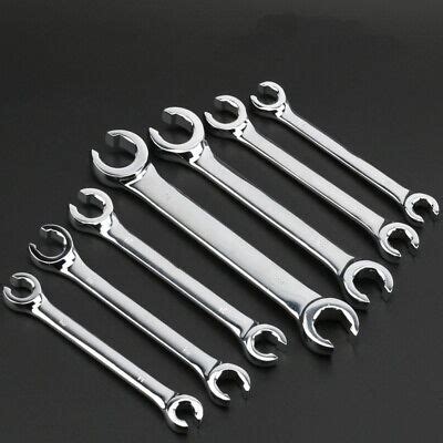 Flare Nut Wrench Set Metric 6 Point Fuel Brake Hydraulic Fluid Line ...