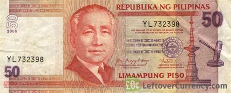 50 Philippine Peso (Sergio Osmena) - Exchange yours for cash