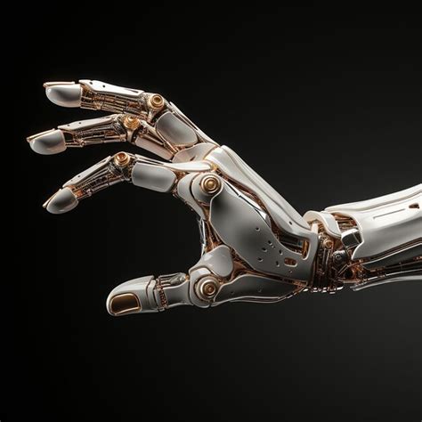 Premium AI Image | Robot hand reaching gesture or holding object