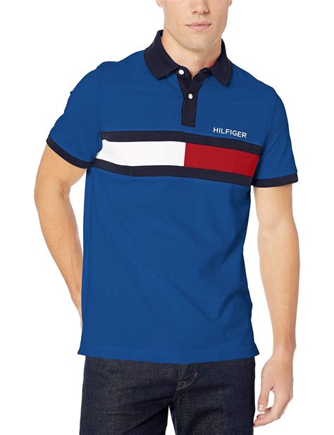 Tommy Hilfiger Flag Pride Polo Shirt In Custom Fit in Blue for Men - Lyst