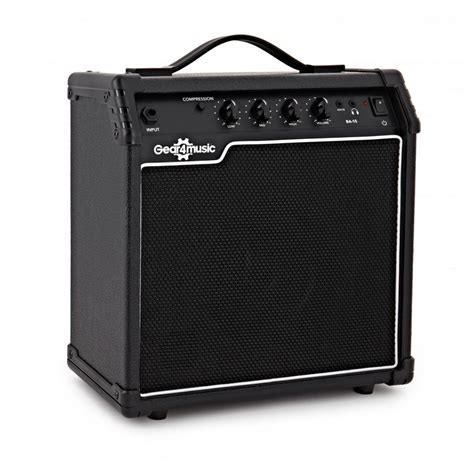 LA Bass Guitar + 15W Amp Pack, Sunburst at Gear4music