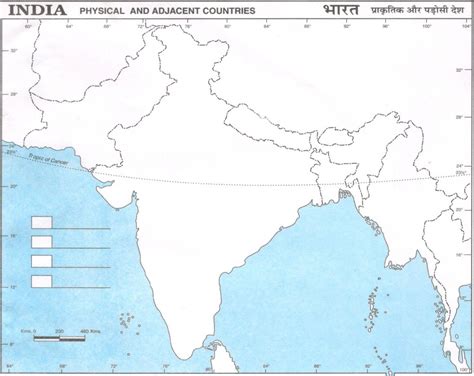 Physical Map of India for Students - PDF Download | India map, Physical map, Physical map of ...