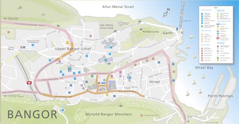 Map of the City of Bangor - Richard Bowring Photography Illustration ...