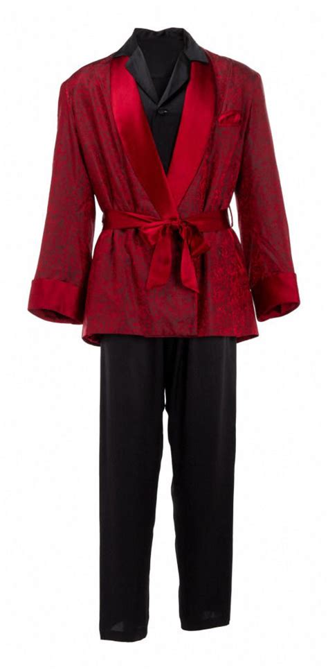 Hugh Hefner’s iconic red velvet smoking jacket up for auction, expected ...