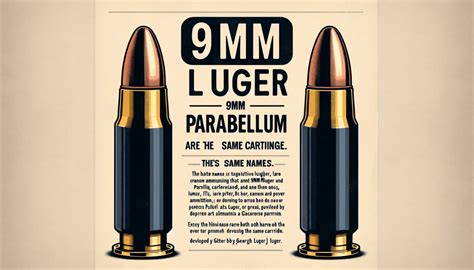 9mm Luger vs.9mm Parabellum