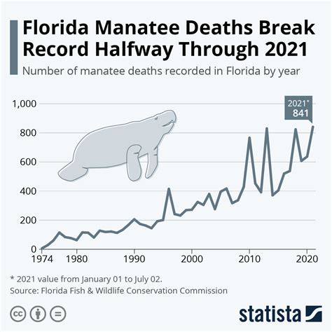 West Indian Manatee Population Graph