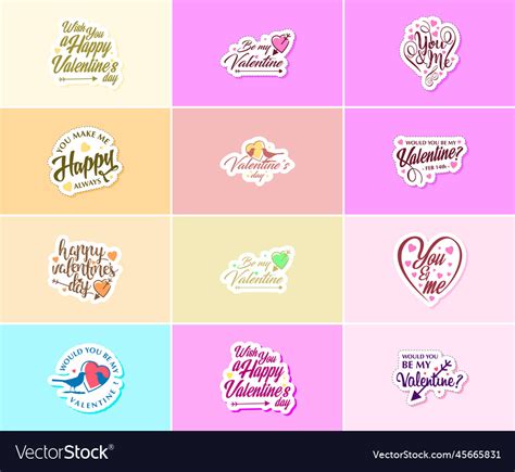 Love is in the air valentines day typography Vector Image