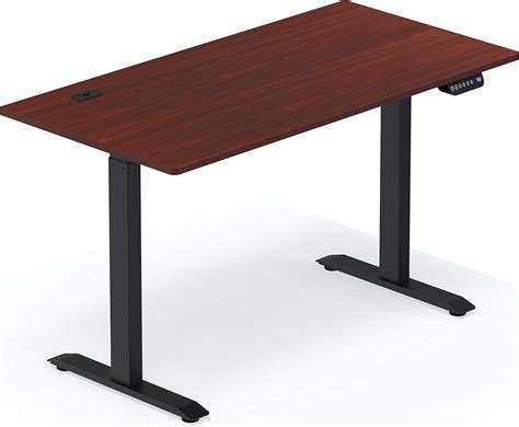 Amazon.com: SHW 55-Inch Large Electric Height Adjustable Standing Desk, 55 x 28 Inches, Cherry ...