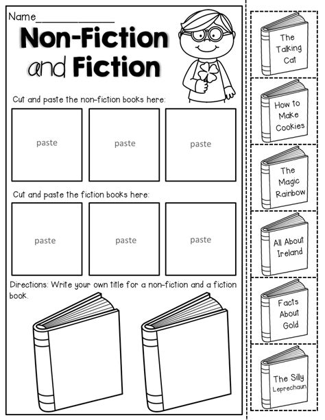 Fiction And Nonfiction Worksheets