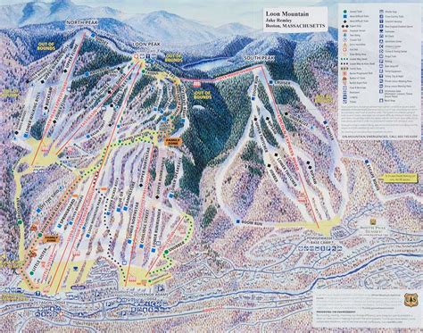 Loon Mountain Ski Area Trail Map