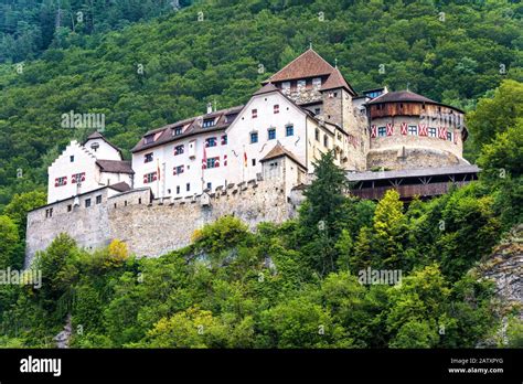 Vaduz castle in Liechtenstein. This Royal castle is landmark of ...