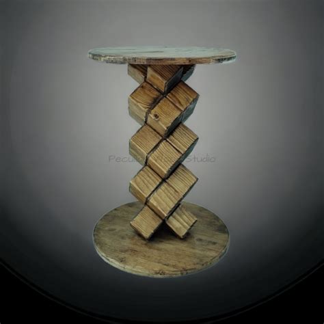 Peculiar Wood – 3D Cubicle Night Stand / Coffee Table / Bedside Table ...