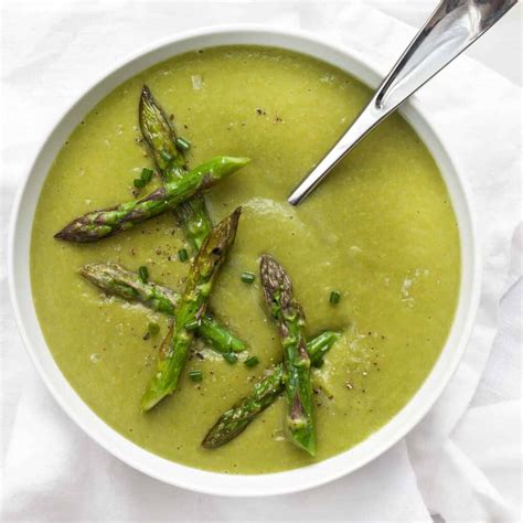 Vegan Roasted Asparagus Soup with Spinach | Last Ingredient