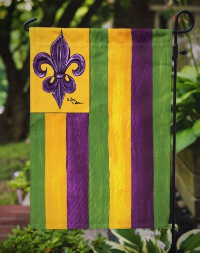 Carolines Treasures 8137GF Mardi Gras Fleur de lis Nation Garden Flag, Garden Size - Fred Meyer