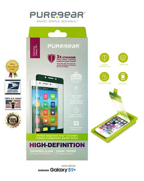 PureGear HD Curved Tempered Glass Screen Protector for Samsung Galaxy ...