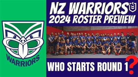 2024 NZ Warriors Roster Preview | NRL News | The Warriorholic - YouTube