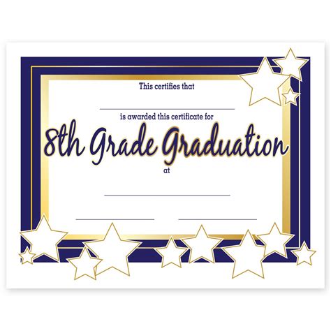 Free Printable 8th Grade Graduation Certificates - Printable Templates Free