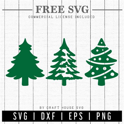 FREE Christmas Tree SVG - Craft House SVG