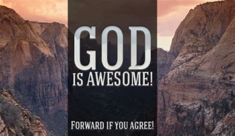 God Is Awesome - Christian Inspirational Images