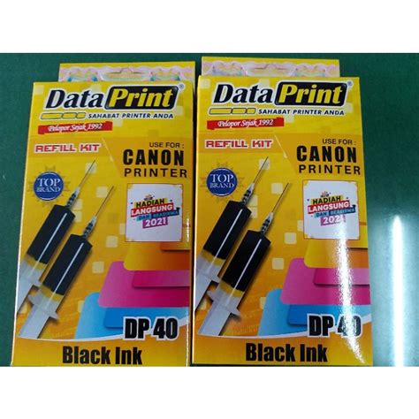 Jual TINTA REFILL KIT CANON PRINTER / TINTA PRINTER CANON DATAPRINT DP 40 HITAM / DP 40 BLACK ...