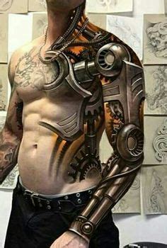 Resultado de imagen para biomechanical robot tattoos | Mechanical arm tattoo, 3d tattoos, Best ...